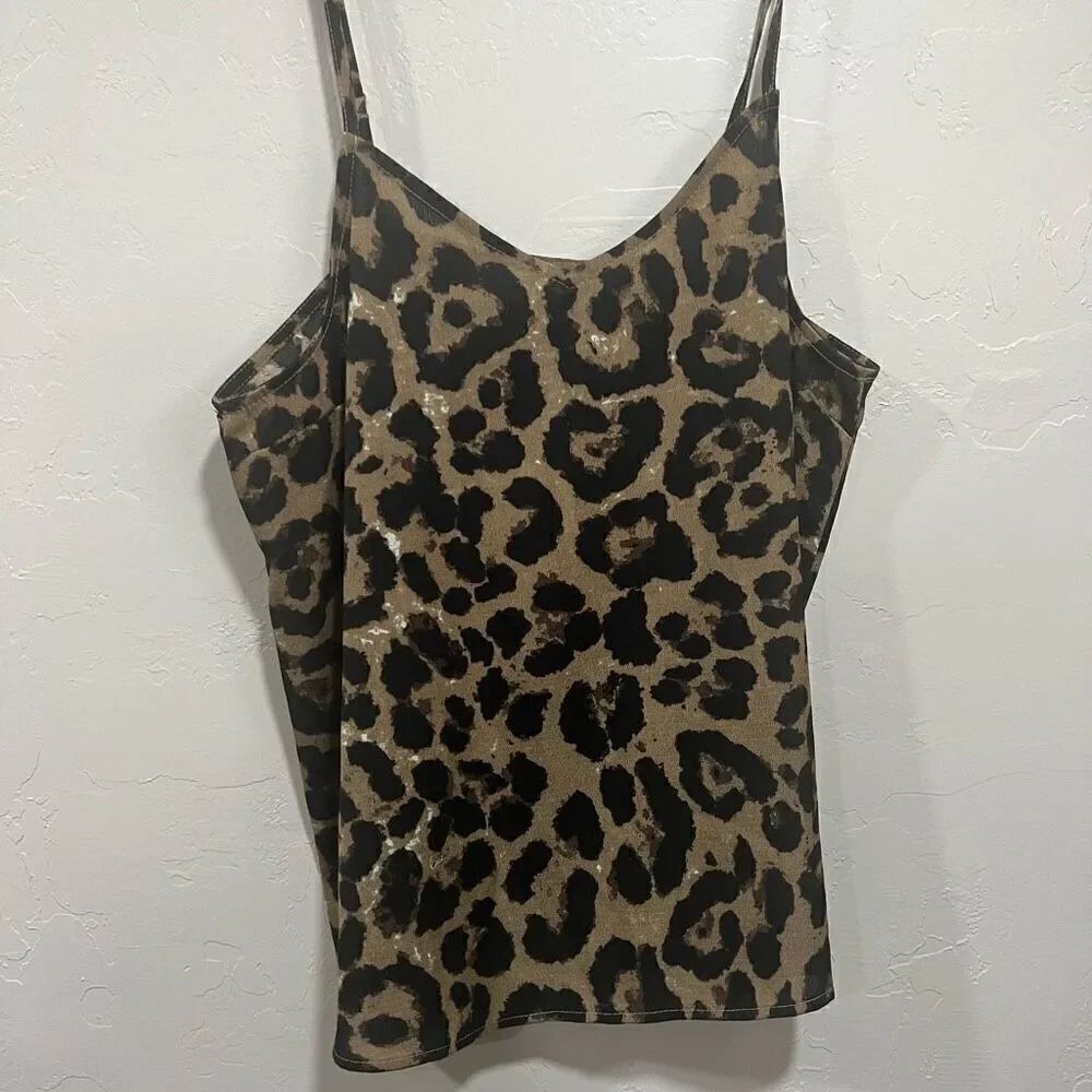 NWTs Hayden Animal Print Cheetah Print Polyester Tank Top Cami